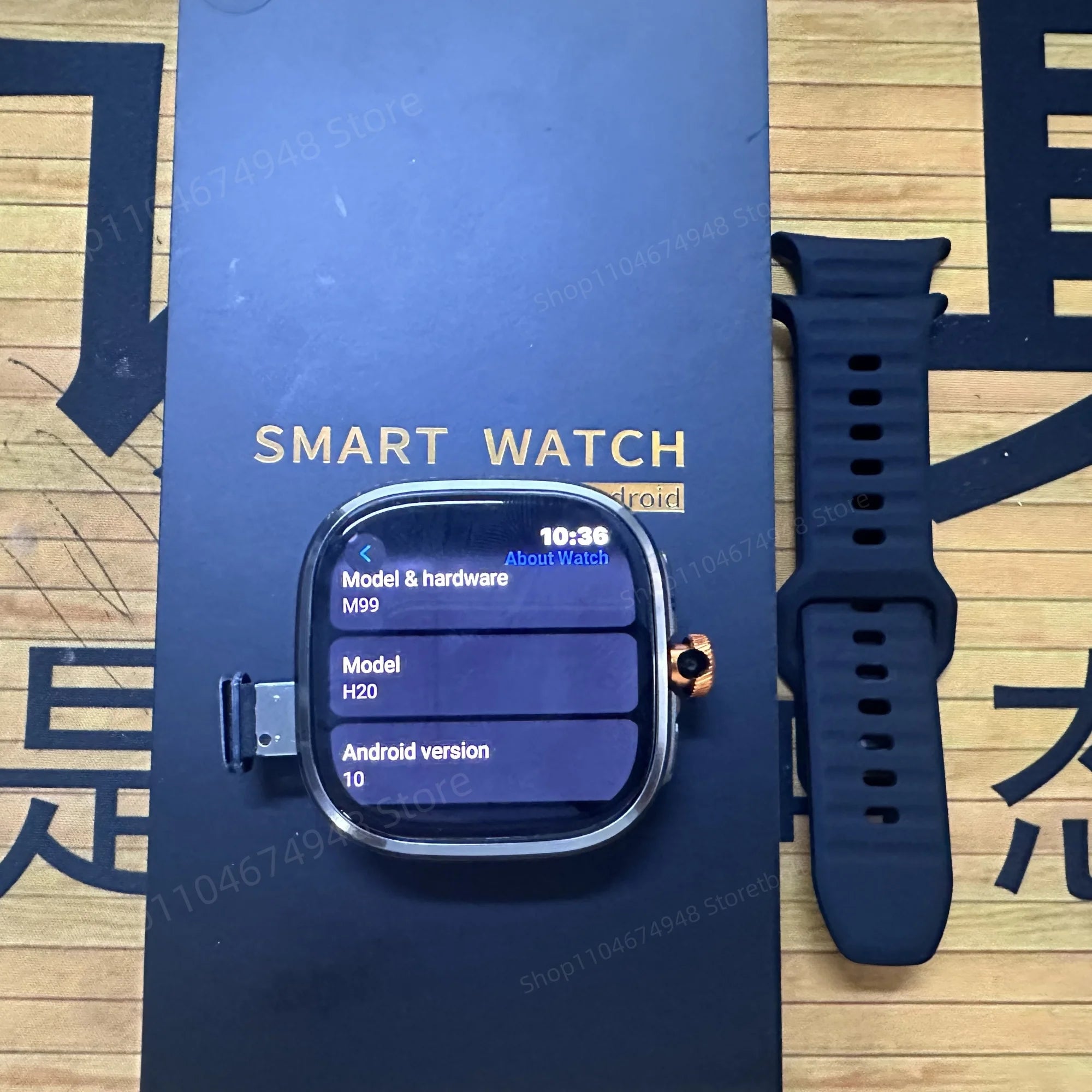 M99 Smart Watch Android 10.0 Smartwatch With Sim Card Rotary Camera GPS WIFI Compass 512GB Storage 2.4inch larger Amoled Screen