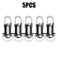 Mini Keychain Flashlight Rechargeable Pocket COB Working Light Outdoor Hook Emergency Warning Light for Camping Walking Hiking