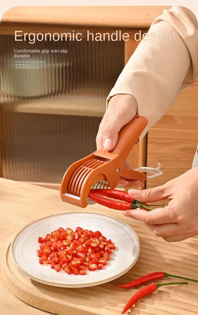 1Pc Kitchen Tools Stainless Steel Vegetable and Fruit Slicer Multi Functional Salad Slicer Kitchen Accessories