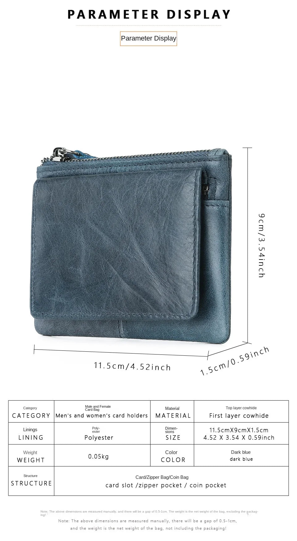 New Cow Leather Women's And Men's Card Bag Coin Purse Slim Credit Card Holder Wallet For Men and Women ID Card Pocket