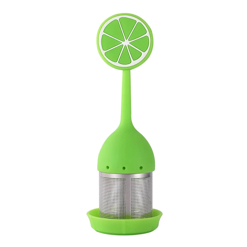 Creative 304 stainless steel silicone tea ball tea maker flamingo tea filter summer theme tea filter