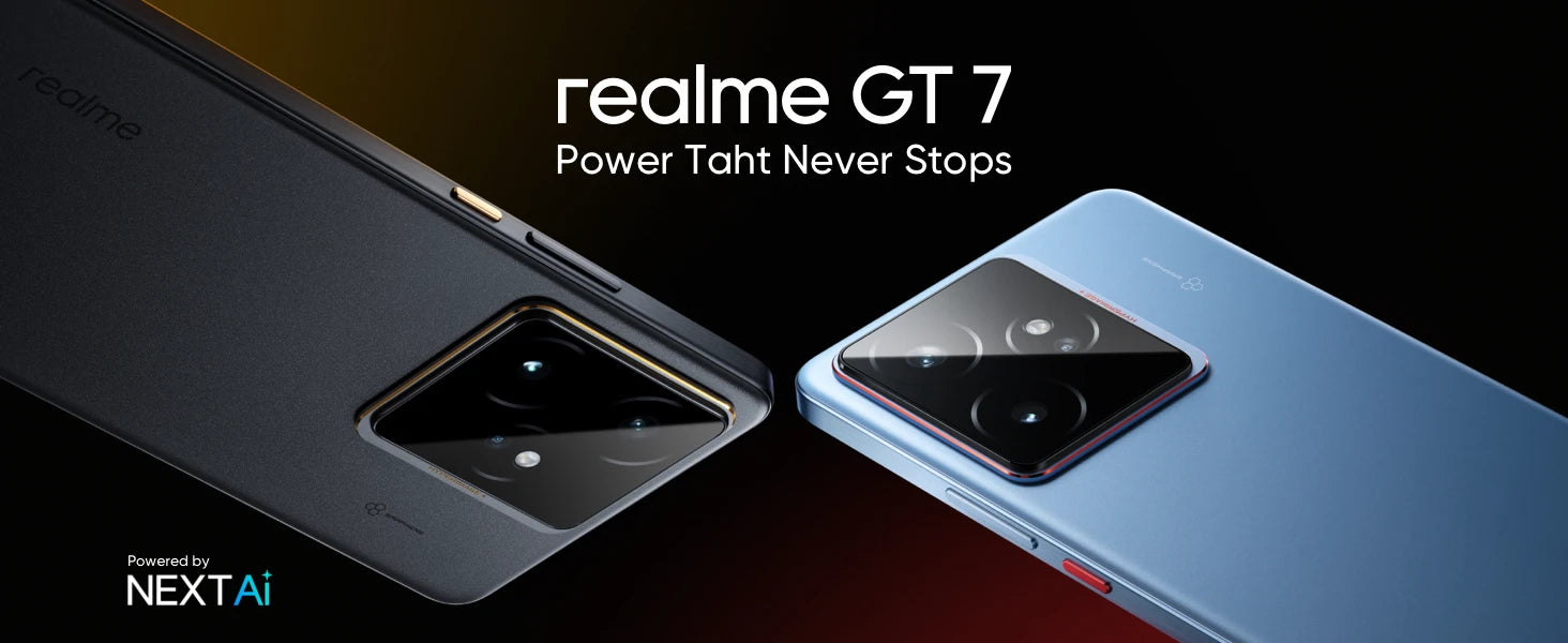 Europe Version realme GT 7 5G Mediatek Dimensity 9400e Processor 7000mAh Battery 120W Charge 6000nits Pro-Esports Display NFC