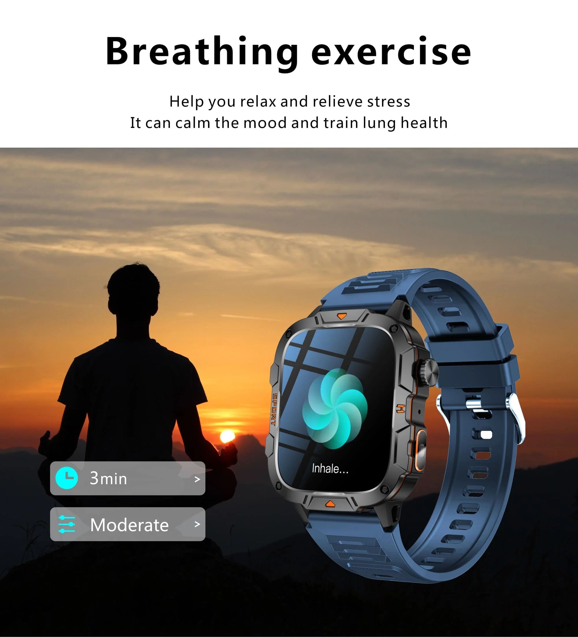 2025 For Xiaomi Original Built-in Dual-band GPS Men Smartwatch BT Call Fitness Military 5ATM IP68 Military Sport Smart Bracelet