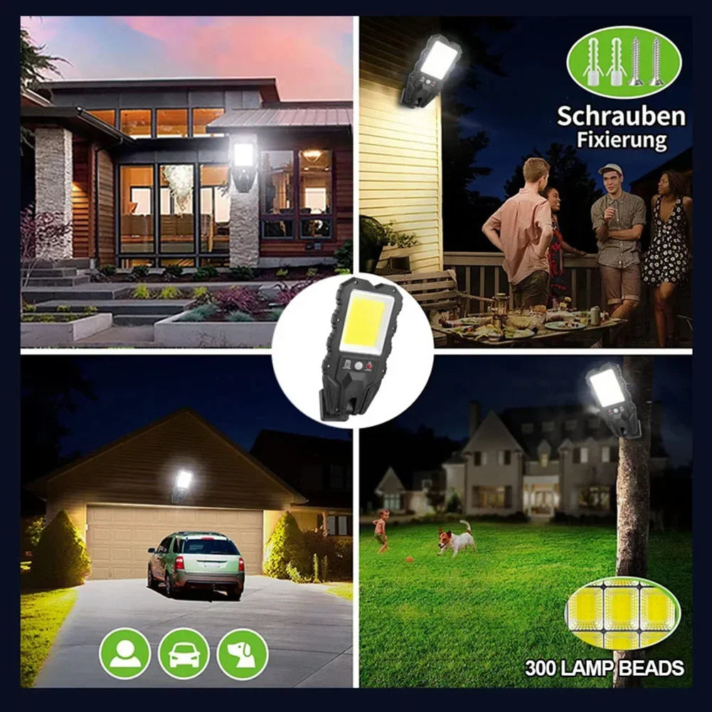 induction Solar Light Outdoor With 3 Mode Waterproof Motion Sensor Security Lighting LED Wall Street Lamp for Garden 108COB