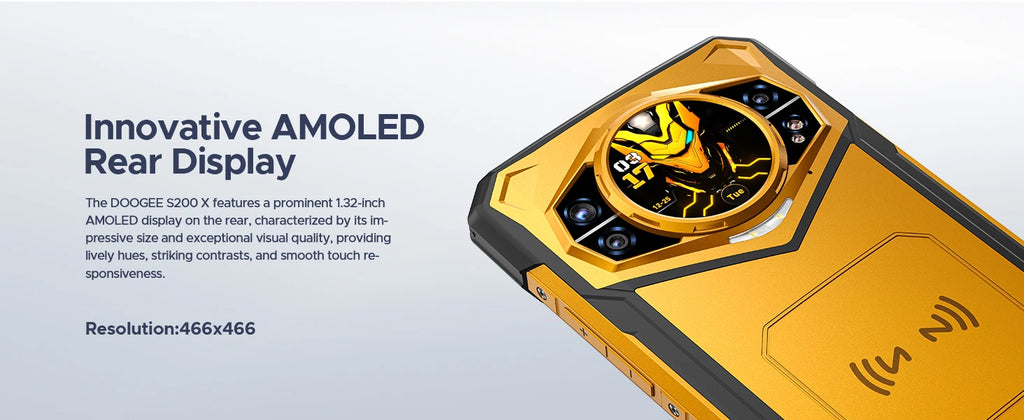 DOOGEE S200 X 5G Rugged Phone 6.72" 120Hz Dimensity 7050 12GB+512GB AI Triple Camera 10100mAh Battery NFC 5g Smartphone