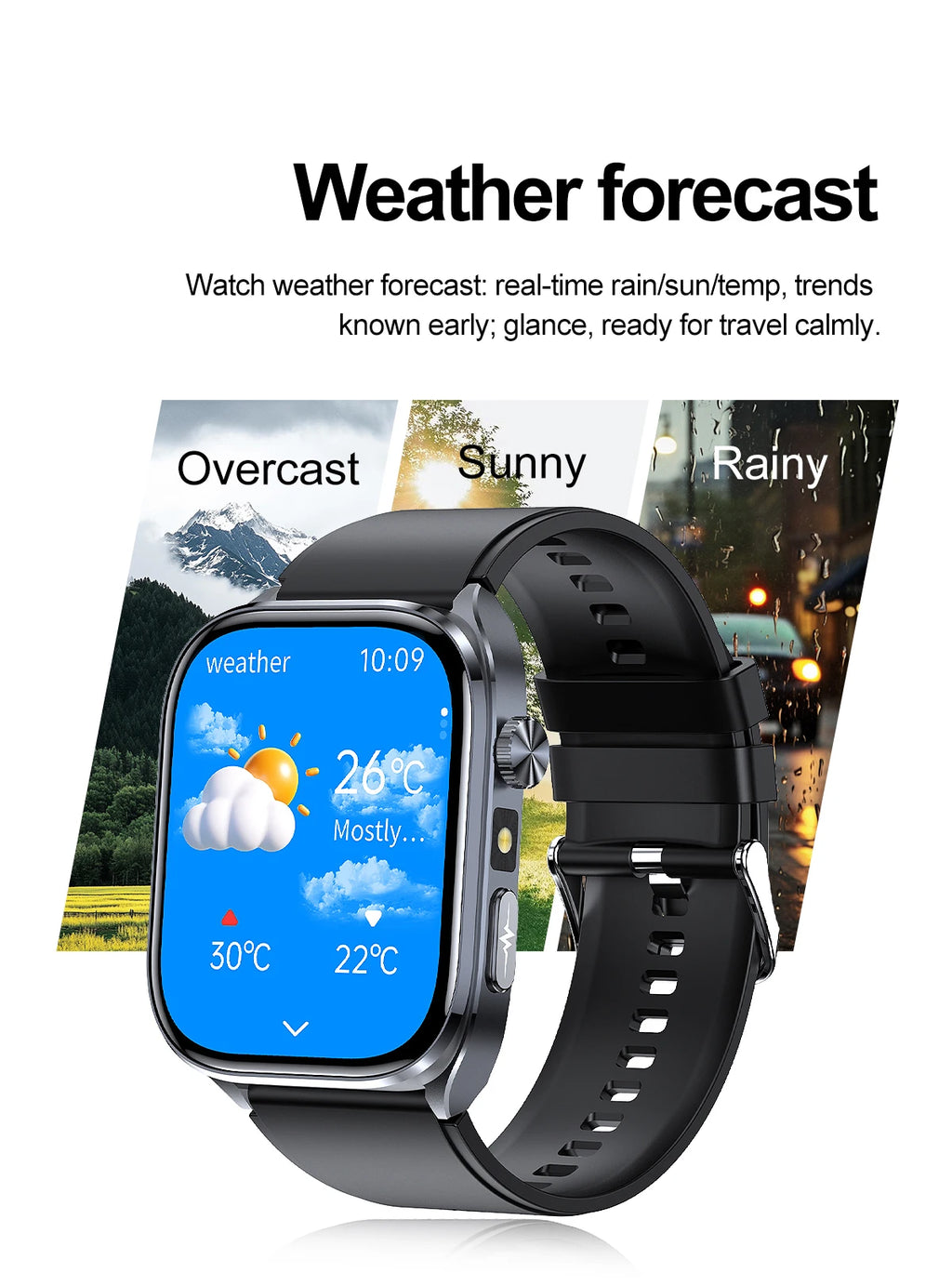 2026New Accurate Diagnosis Smart Watch ECG Blood Oxygen BP Uric Acid Lipids HD AMOLED Screen BT Call Health Smartwatch Men Women
