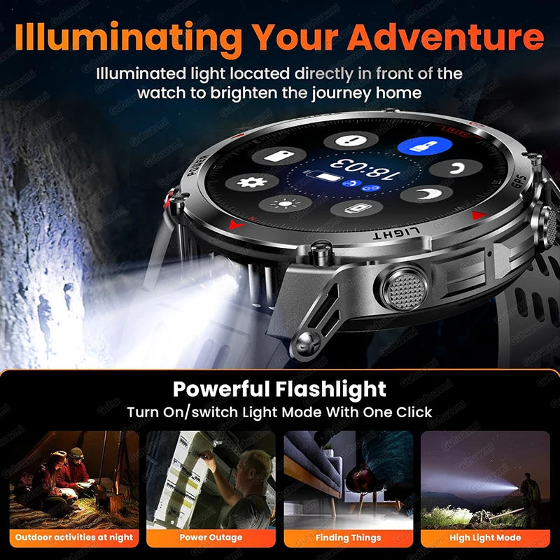 T-Rex 3 Pro Military Grade AGPS Smart Watch 10ATM Waterproof Dual-band GNSS Compass Altimeter AMOLED Swim Sports Smart Watch Men