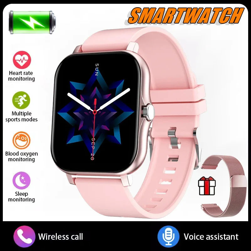2025New Upgrad Smart Watch For Men Women 1.83Inch Full Touch Display BT Call Sports Monitoring SmartWatch For Android&IOS Phone