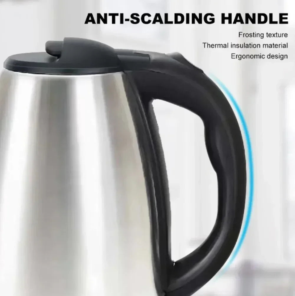 2L Food-grade Stainless Steel Electric Kettle Fast Boiling Hot Water Heater, Multi-purpose Teapot for Coffee, Beverage Daily Use