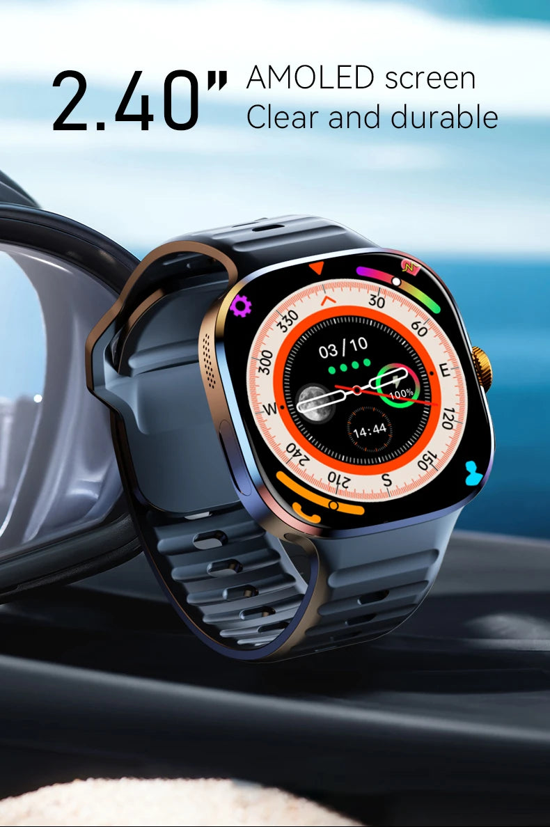 M99 Smart Watch Men's Watch SIM card 4G Android Google Play 2.4 inches 480*480  Amoled 32gG Memory GPS WIFI SmartWatches