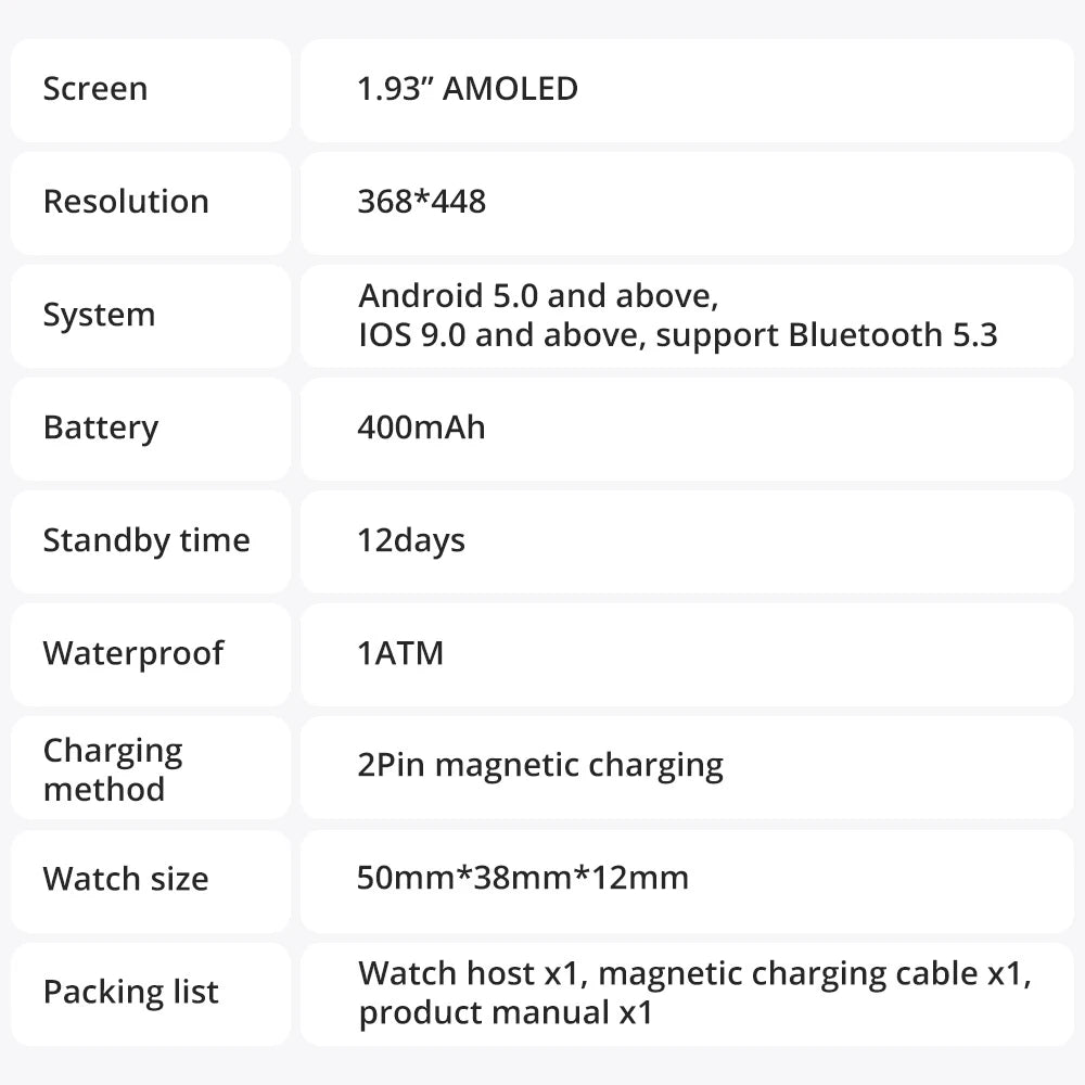New COLMI P86 1.93" AMOLED Smartwatch Men Health Manager Bluetooth Call IP68 Waterproof Smart Watch Women For Xiaomi iOS Phone