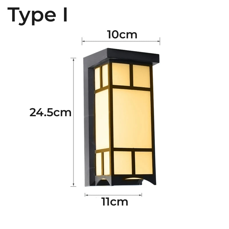 12W/18W LED Outdoor Wall Lamp Plastic/Aluminum Front Door Waterproof IP65 Sconce Garden Patio Terrace Home Wall Lighting Fixture