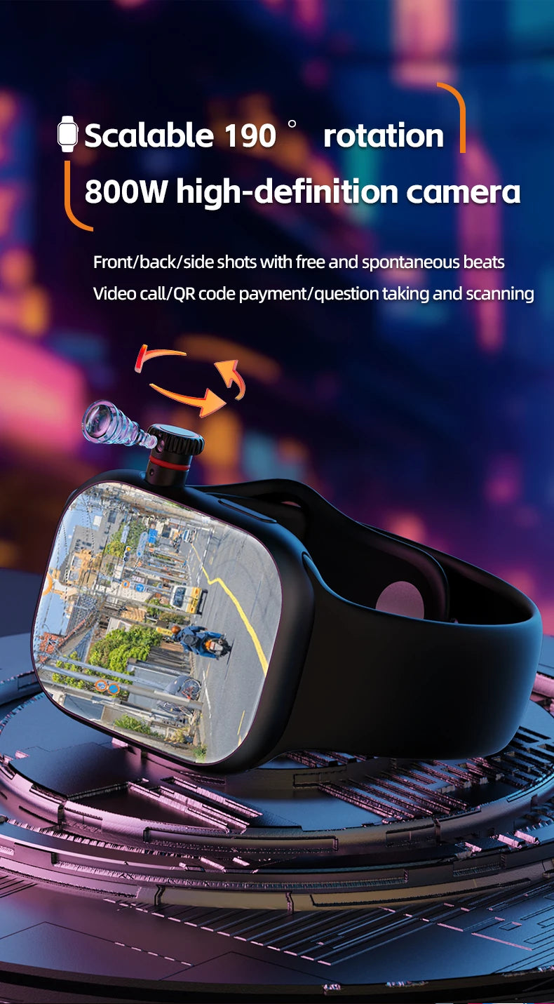 CD99 Smart Watch 8GB RAM AMOLED Wifi ROM GPS 128GB Position APP Download Bluetooth Men Women Cellular Card Version Smartwatch