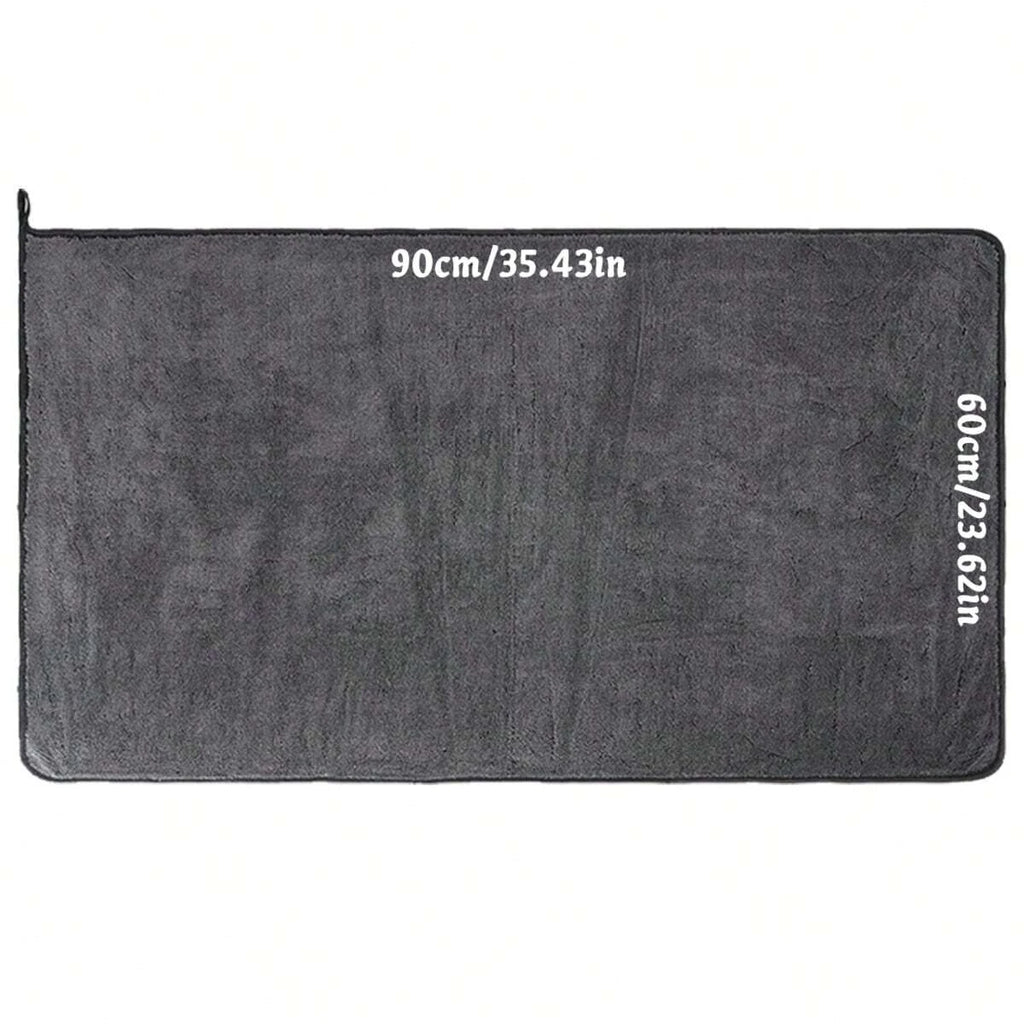 Dark gray car microfiber towel, oversized strong absorbent car wash cloth, high-efficiency cleaning wipe cloth