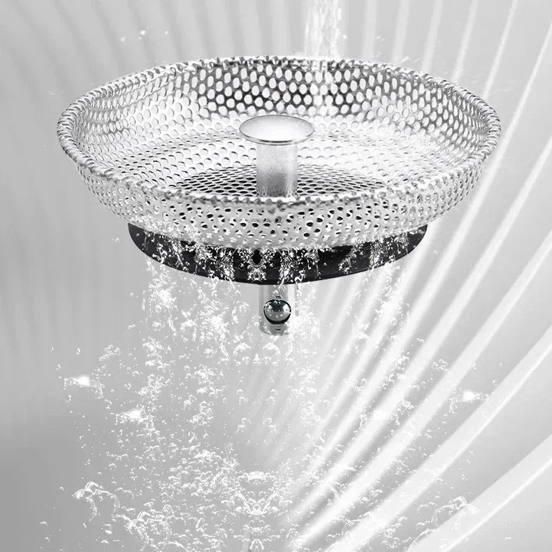 Waste Plug Kitchen Sink Strainer Replacement Basin Drain Filter Stainless Steel Shower Hair Catcher for Bathroom Accessories