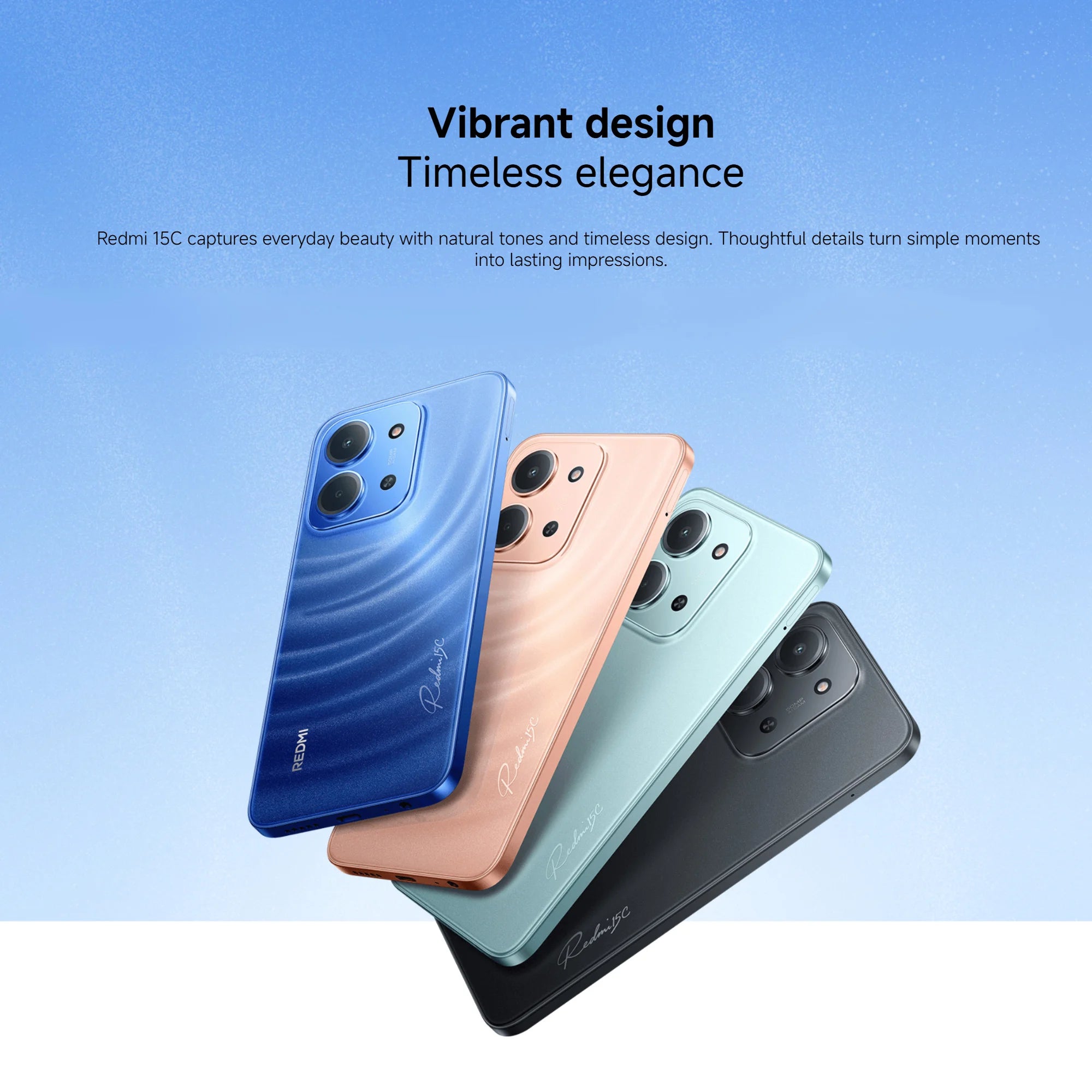 Xiaomi Redmi 15C 4G 4+128GB 6.9“ 120Hz Display 50MP Camera MediaTek Helio G81-Ultra Processor 6000mAh 33W Side fingerprint NFC