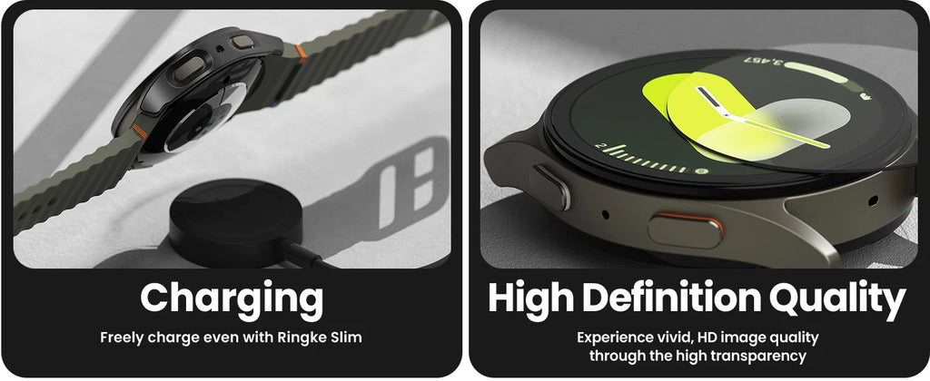 Glass+Case for Samsung Galaxy Watch 7 40mm/44mm Screen Protector Tempered Glass&Hard PC Protective Bumper Cover Accessories Set