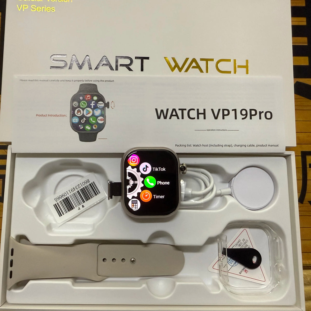 5G LTE VP19 Pro Android 10.0 S11 Smart Watch 2.29'' AMOLED Display Smartwatch With 80W Pull-out Camera Face/Fingerprint Unlock