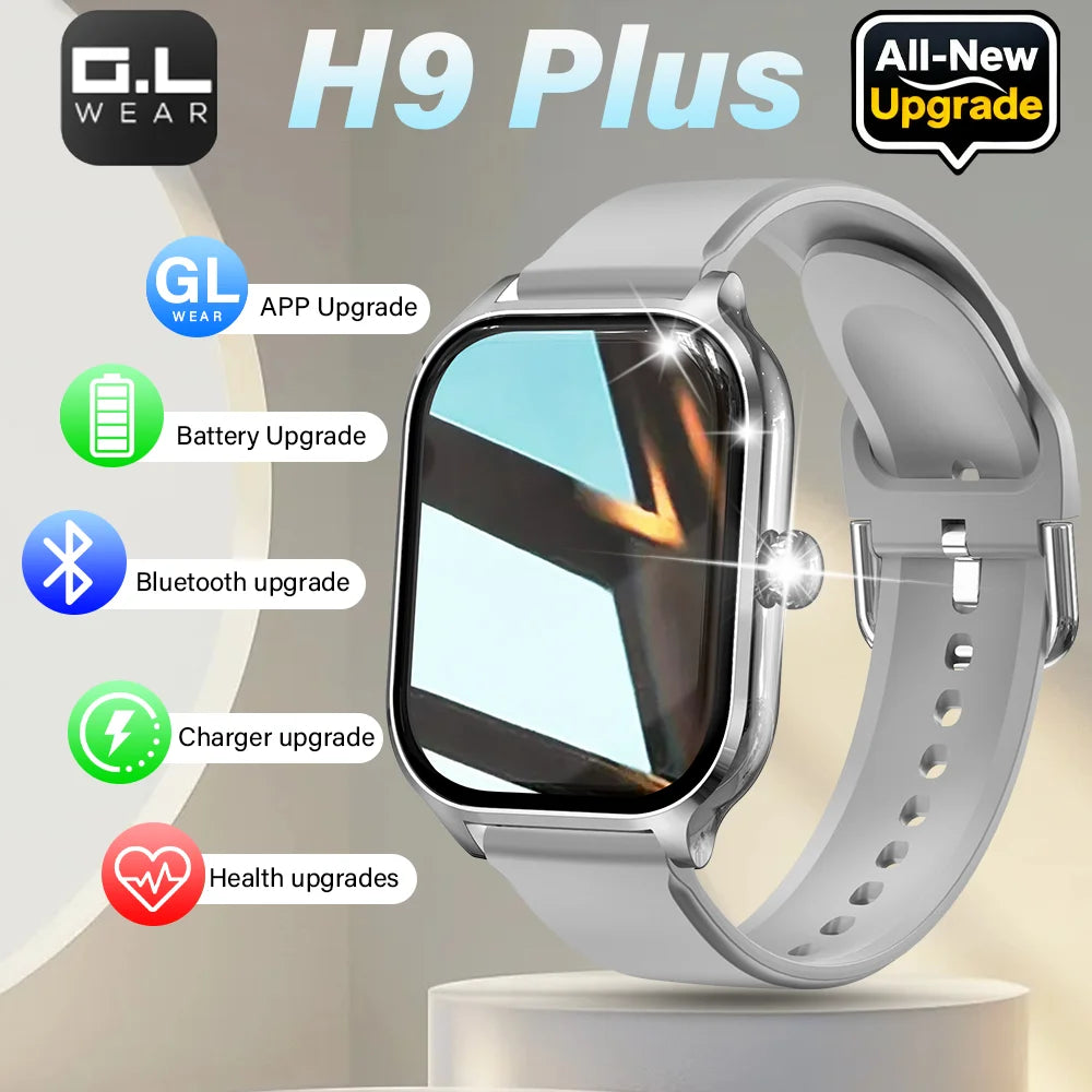 LAXASFIT H9 Smart Watch Dialing Answering Calls Exercise Tracking Heart Rate Sleep Monitor Bluetooth Smartwatch Man Woman Gift