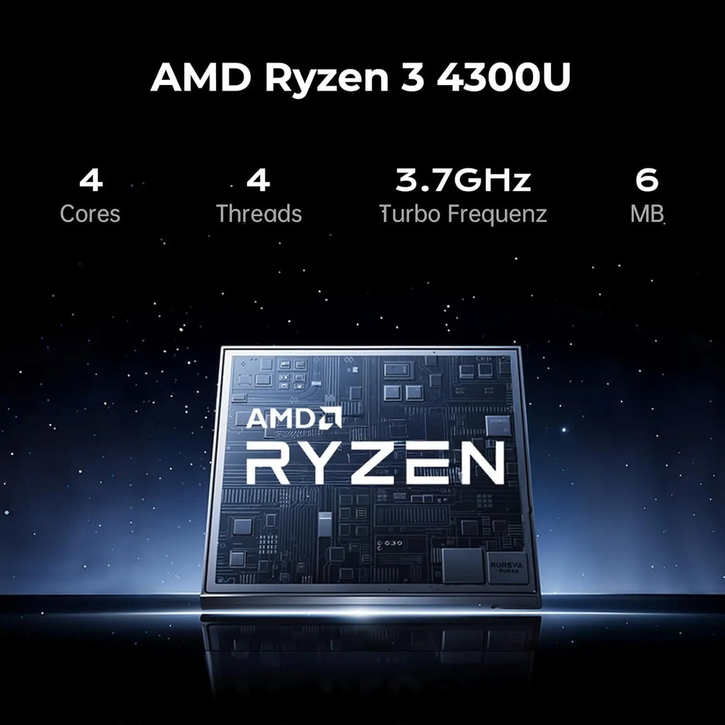 KAMRUI LX15PRO AMD Ryzen3 4300U 15.6 Gaming Laptop Computer Windows Laptop IPS 16GB DDR5 512GB NVMe SSD Backlit & Numeric Keyboard Wifi5