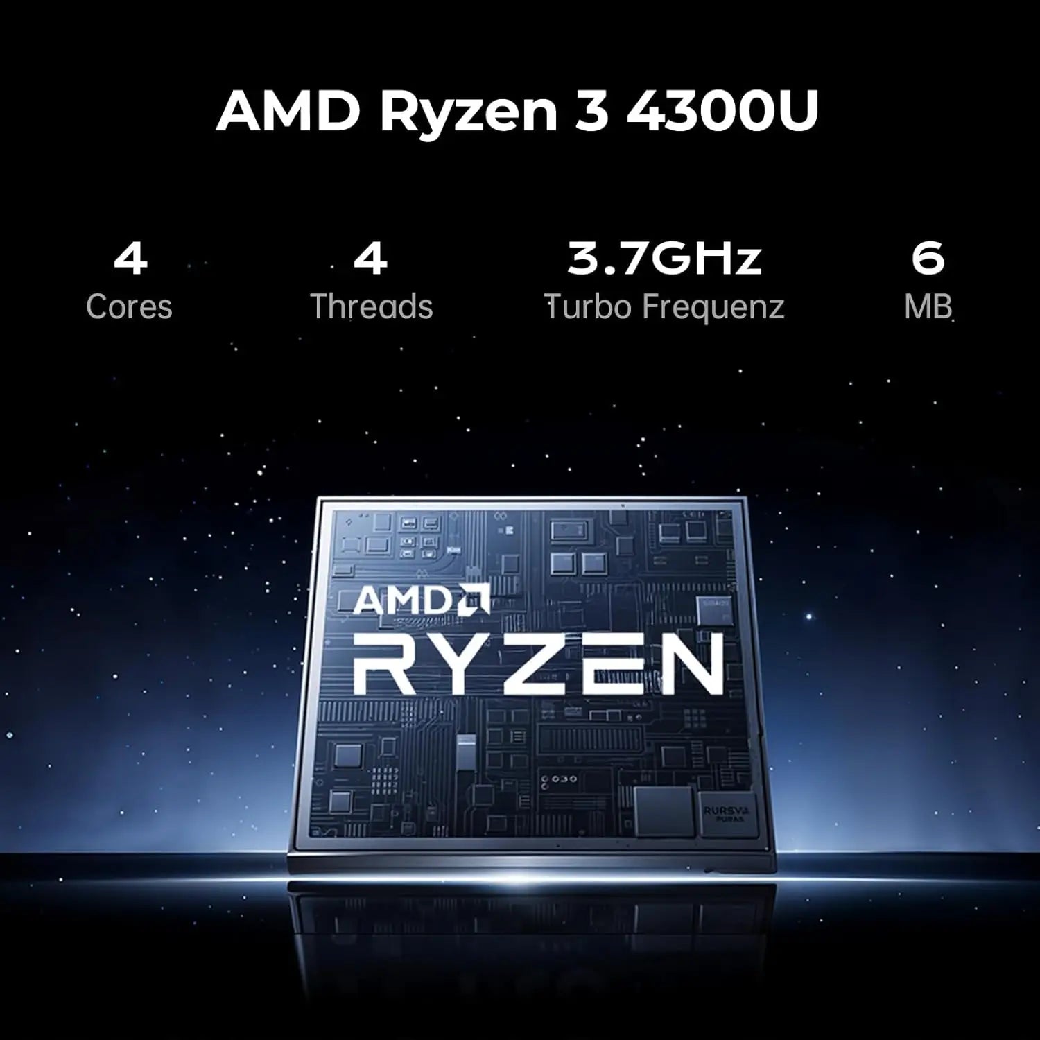 KAMRUI LX15PRO AMD Ryzen3 4300U 15.6 Gaming Laptop Computer Windows Laptop IPS 16GB DDR5 512GB NVMe SSD Backlit & Numeric Keyboard Wifi5