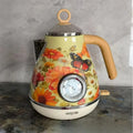 Automatic Power Off Retro Green Paint Decal Electrc Kettle Boiling Water with Thermometer 304stainless Steel 1850w 1.7L
