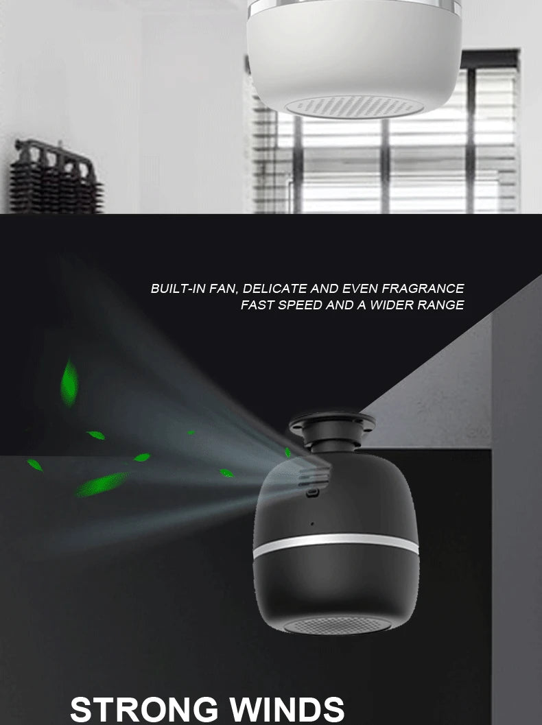 Large Area Fragrance Diffuser 1000m³ Ceiling Aroma Diffusor Auto Timer Function Device For Hotel Home Air Fragrant Atomizer