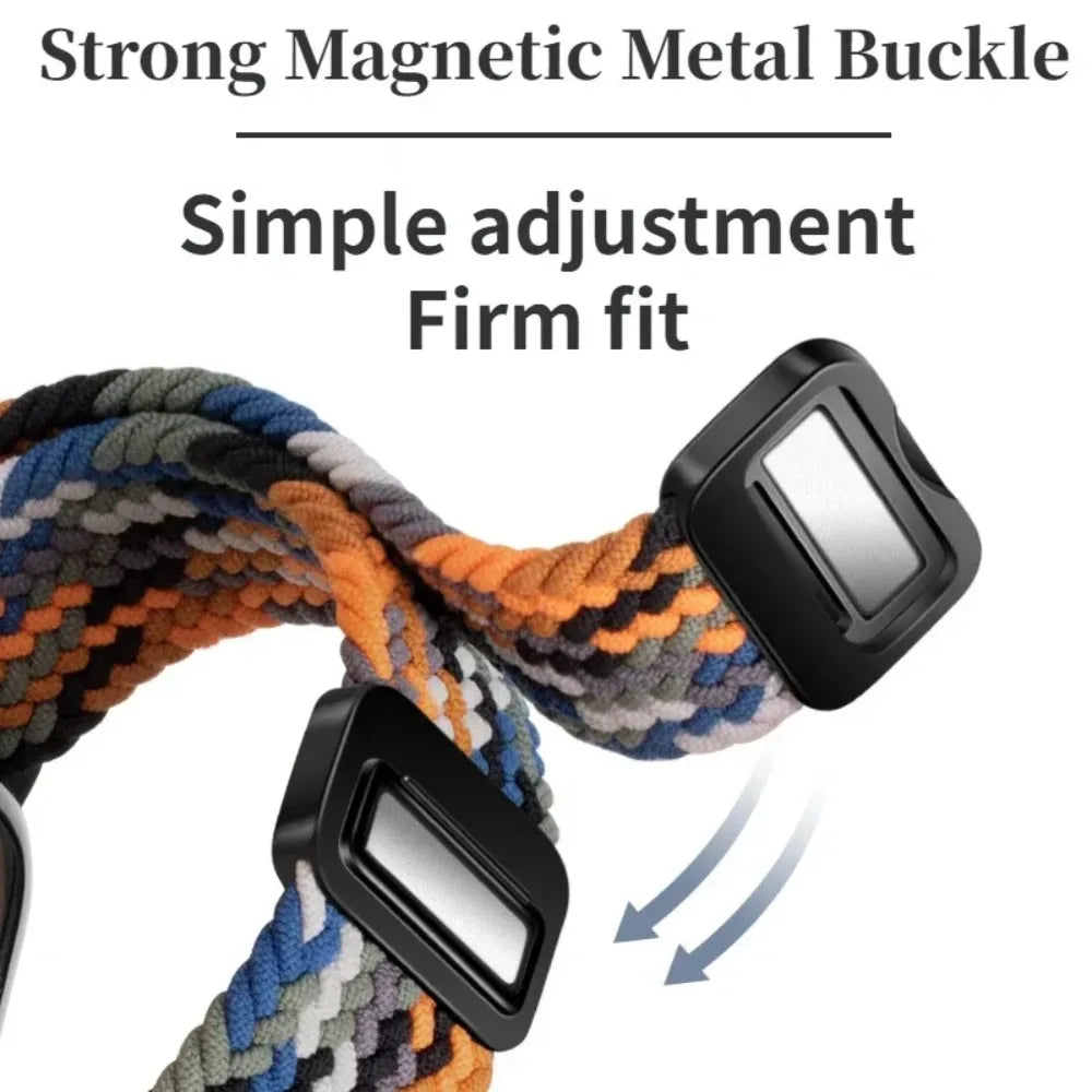 20mm 22mm Nylon Strap for Amazfit T-Rex3 Pro 48/44mm Helio Balance 2 Magnetic Buckle Bracelet Amazfit Active 2 Bip 6 5 Wristband
