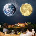 USB Ceiling Moon Earth Projection Atmosphere Light Starry Sky Lamp Night Light Romantic Bedroom Decoration Galaxy Projector