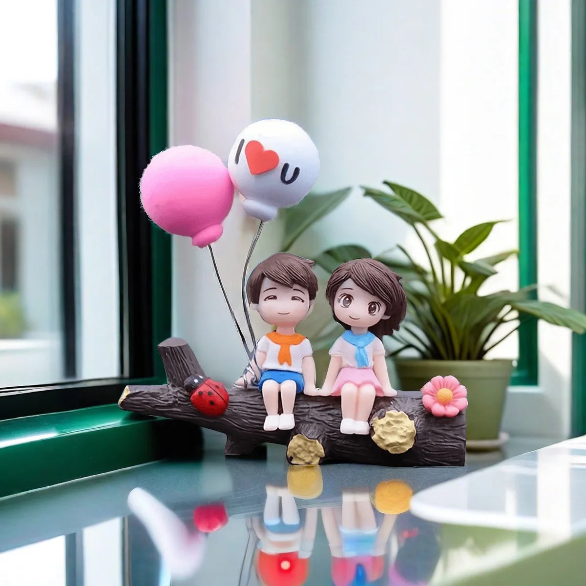 1PC Tree Branch Couple Car Decoration Creative Automotive Ornaments Fashionable Car Accessories Unique Vehicle Adornments