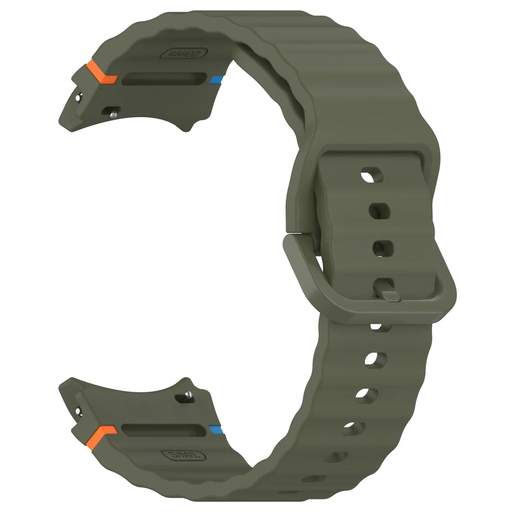 1:1 Official Silicone Strap For Samsung Galaxy Watch 7/FE/6/5/4 44mm40mm 5 Pro Bracelet Watch 6/4 Classic 47/43mm 46/42mm Correa