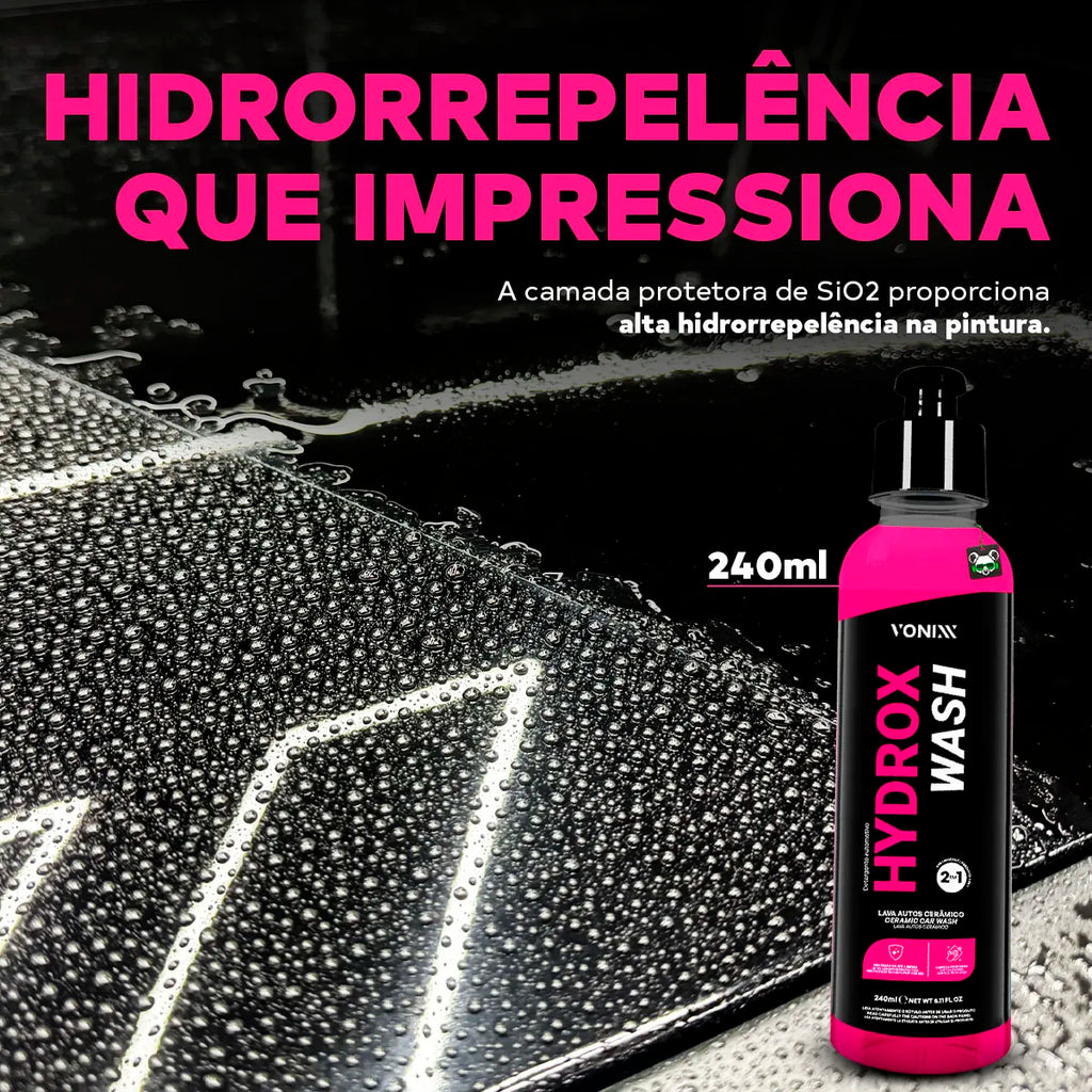 Lava Autos Ceramic Hydrox Wash 2 in 1 Shampoo Cleaning Protection 240ml Vonixx
