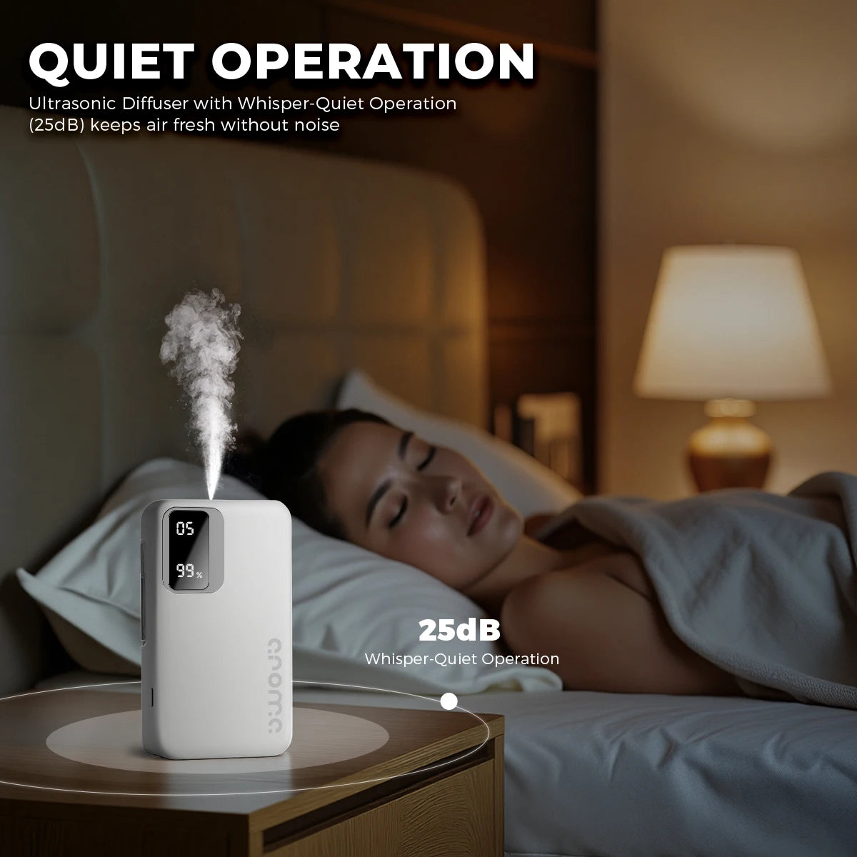 Smart Automatic Essential Oil Diffuser, Wall-Mounted Humidifier for Bathroom and Office, Compact Design,Atomization Working Mode
