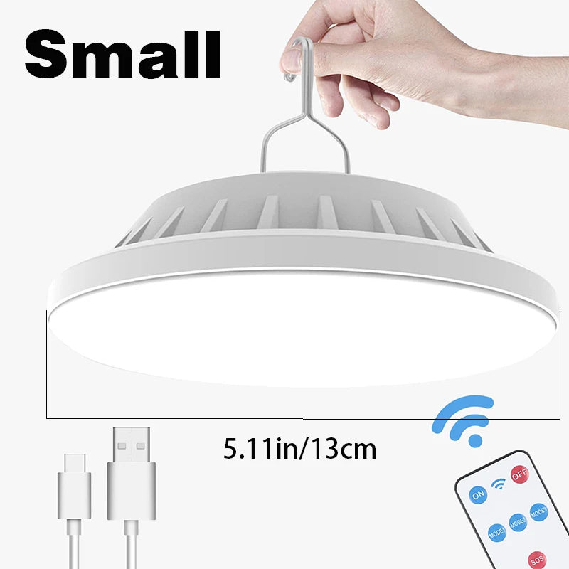 Portable Camping Light Power Bank LED Camping Lanterns With Remote Control Waterproof Outdoor Tent Light Rechargeable Flashlight