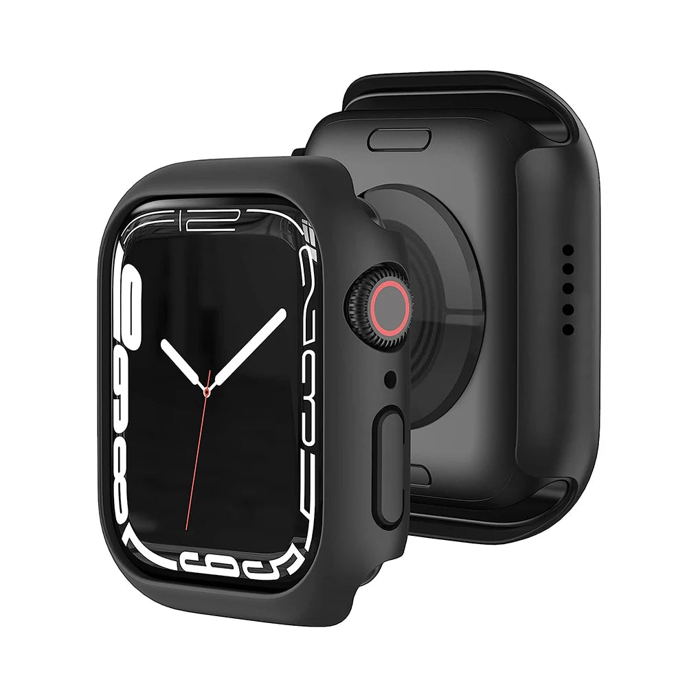 Tempered Glass+Case for Apple Watch Ultra 3 2 49 45 41 40 44 42 46mm PC Bumper Protector cover For iWatch 11 10 SE 9 8 7 6 5
