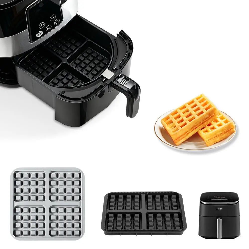 Silicone Air Fryer Waffle Molds Non Stick Liner Hot Air Fryer for Ninja AF300EU AF400EU AF451EU SL400EU AF500DE Baking  Philips