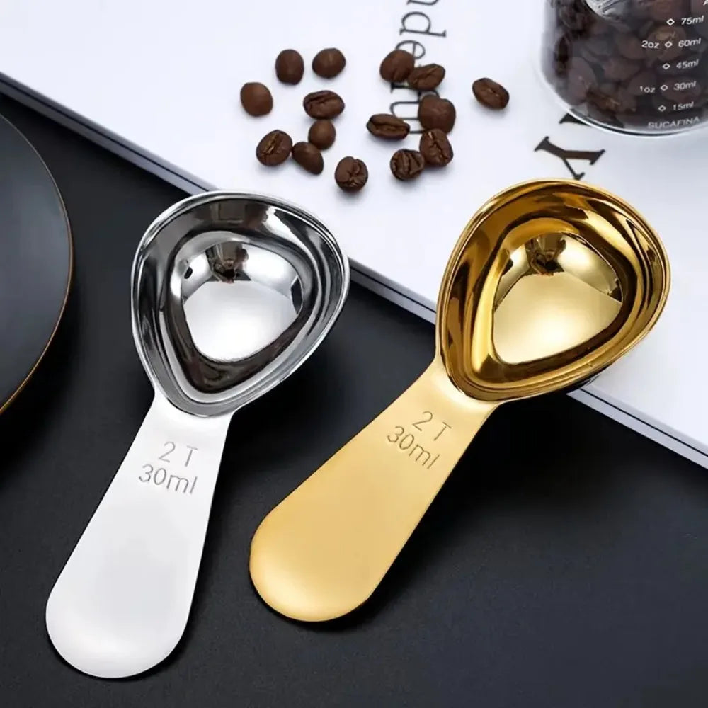 Stainless Steel Coffee Scoop, Coffee Scoops Short Handle, Tablespoon Measuring Spoons, for Coffee, Tea, Sugar, Kitchen Tool