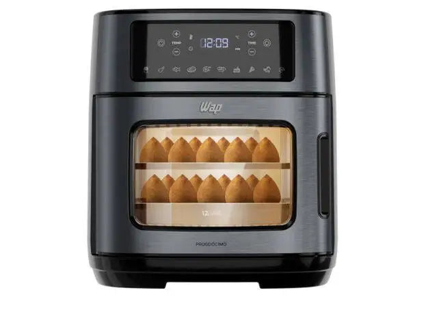 Air Fryer Wap Airfry Oven WAOD2 Black and Inox Digital with Timer 12L FW010508 - 110V
