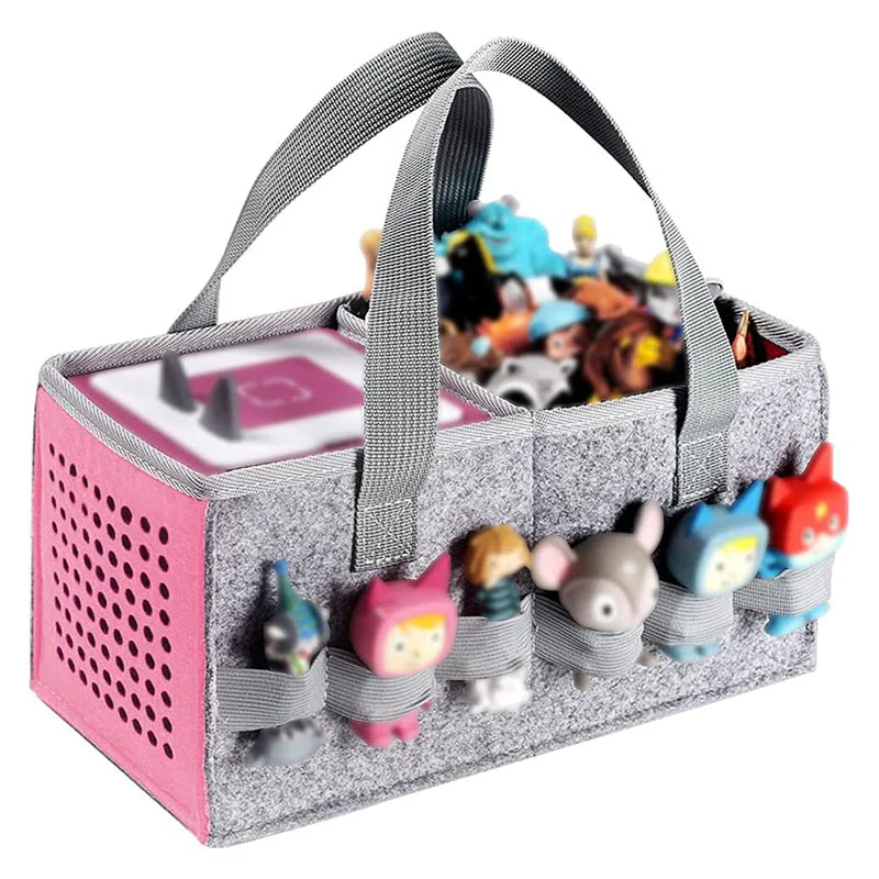 Felt Carrying Case Compatible With Toniebox Starter Set And Tonies Figurine For Travel Home Felt Cloth Musical Toy Folding Bag