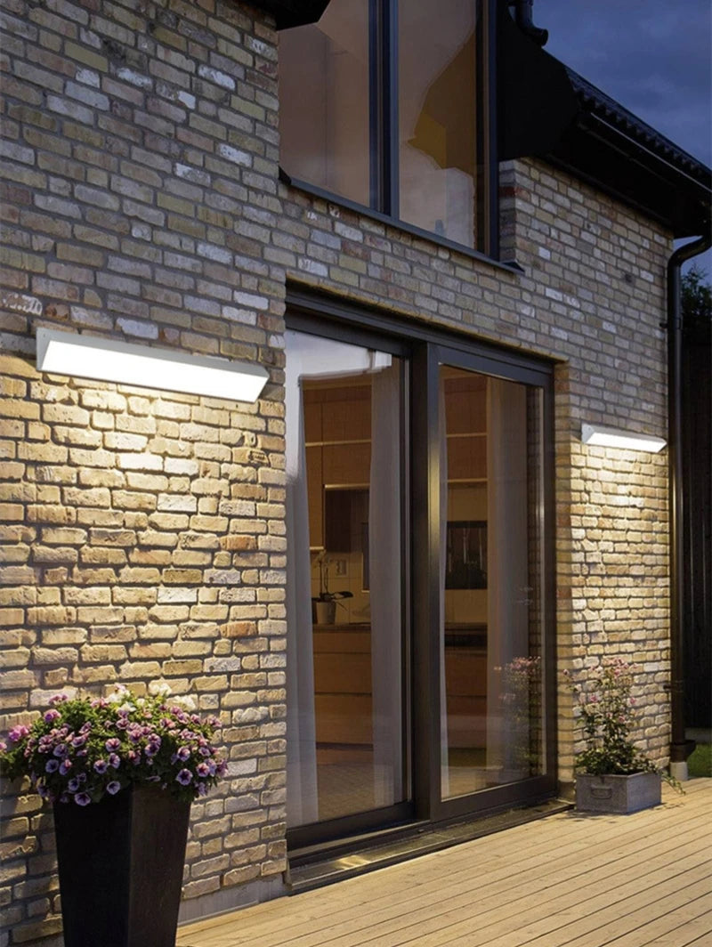 LED waterproof wall lamp IP65 waterproof outdoor wall washing lamp villa courtyard garden door lamp external wall lamp lighting