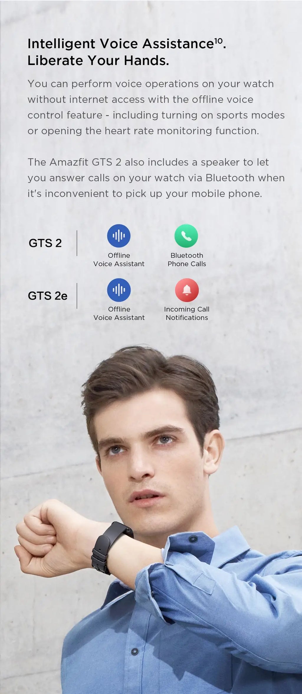 Amazfit GTS 2e Smartwatch Built-in Sports Modes GPS 5ATM Waterproof Smart Watch for Men Heart Rate Monitoring 95New No Box