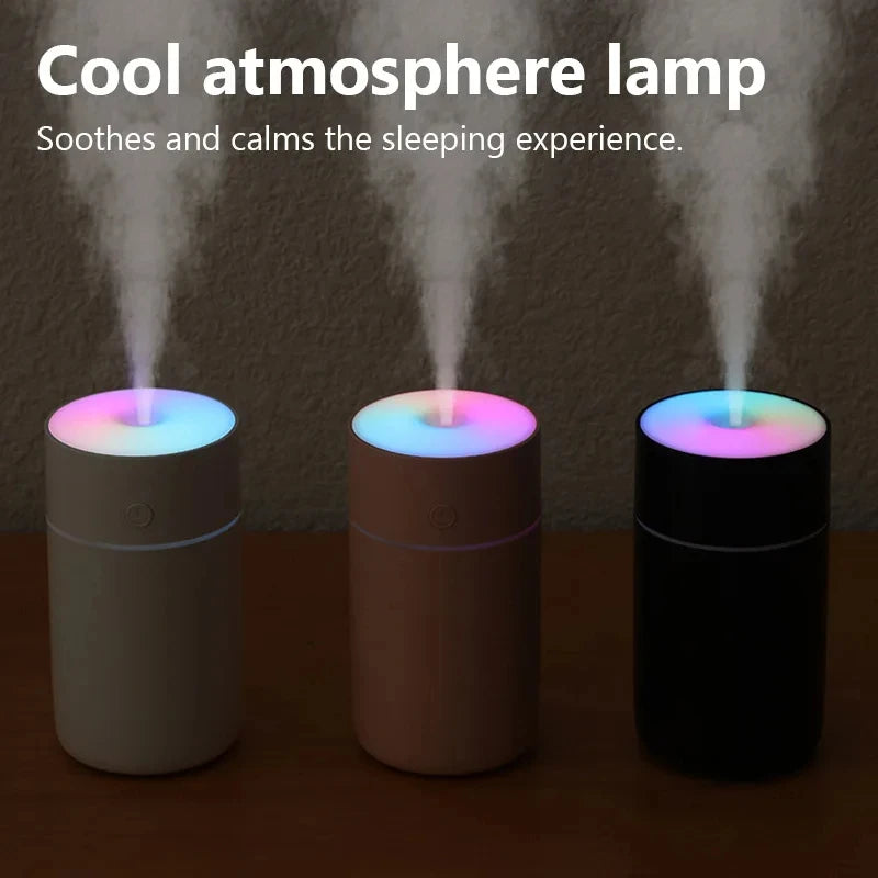 HOMEFISH Colorful Portable Mini Air Humidifier USB Rechargeable Wireless Home Car Aroma Diffuser Essential Oil Atomizer