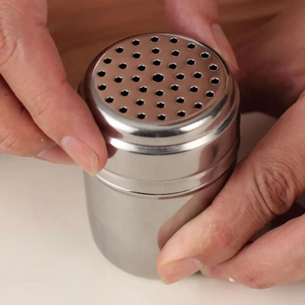 Multi-purpose Stainless Steel Seasoning Jar Salt Sugar Bottle Rotating Cover Spice Pepper Shaker Spice Jar Kitchen Gadgets