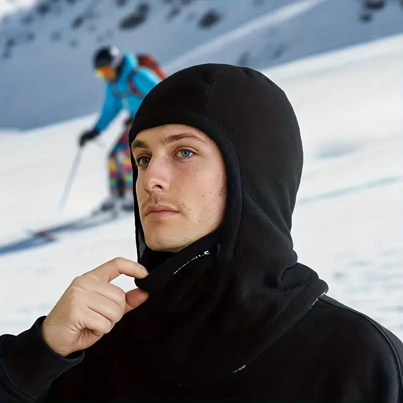 Fleece Balaclava Cycling Cap Cold-proof Windproof Warm Hood and Hat Thicken Thermal Ski Windproof Cap Women Men