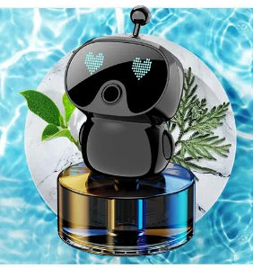 Smart robot aroma diffuser ornament, automatic start and stop, automatic fragrance spraying, suitable for car and home