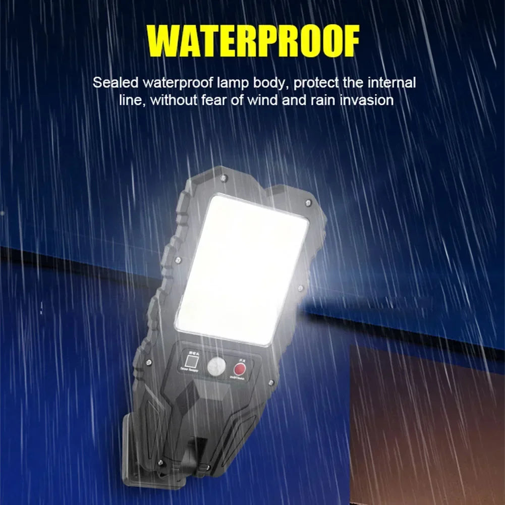 induction Solar Light Outdoor With 3 Mode Waterproof Motion Sensor Security Lighting LED Wall Street Lamp for Garden 108COB