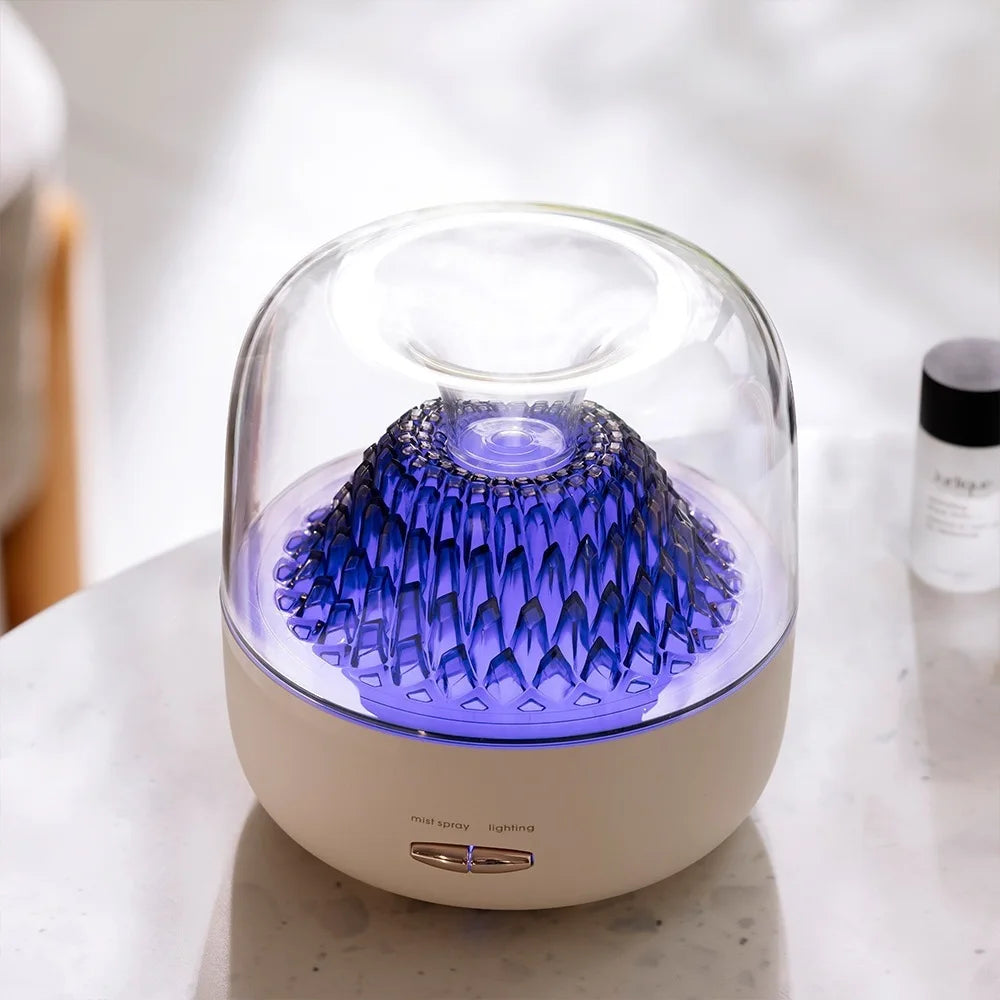 Aroma Diffuser Humidifier, Mist & Scent Dispenser with Adjustable 7-Color Lights, Ambient Lamp for Home Bedroom, Ideal Gift