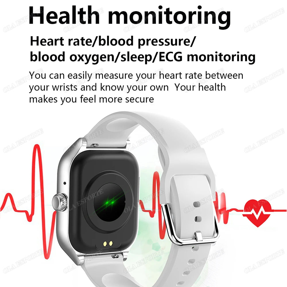 New Smart Watch 2.01'' HD Display Bluetooth Call Health Monitor Sports Mode GPS Track Smartwatch Men Women For Android IOS HT30
