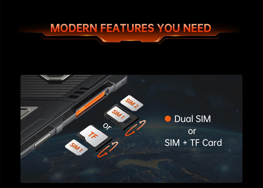 Cubot Rugged Smartphone Android 15 King Kong ES 3, 10200mAh Battery, Up to 16GB+256GB, 6.745" Screen, 120Hz,48MP Camera, NFC,GPS