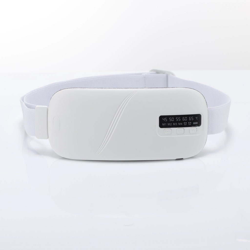 Women's Intelligent Menstrual Heating Belt 5-Speed Heat 4-Speed Vibration Massage Womb Warmer Nuangongbao Period Relief Waist Mat